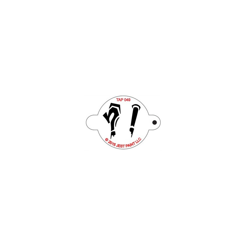 TAP Stencil Graffiti Punctuation Marks 049