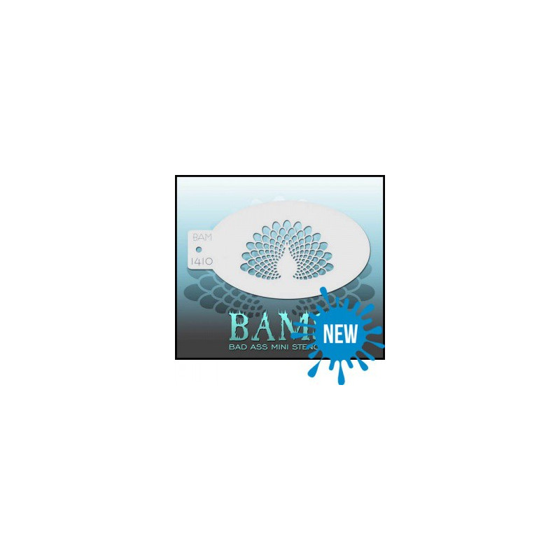 Schmink & Facepaint | Schmink sjabloon | BAM1410 | Pauwenwaaier