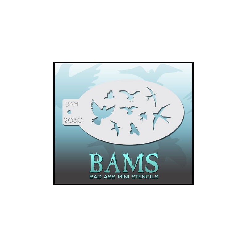 Schmink & Facepaint | Schmink sjabloon | BAM2030 | Vogels