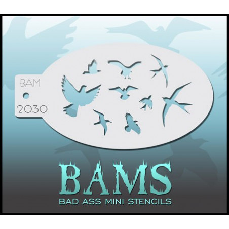 Schmink & Facepaint | Schmink sjabloon | BAM2030 | Vogels