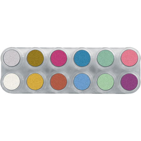 Grimas Pearl Palet - 12 kleuren