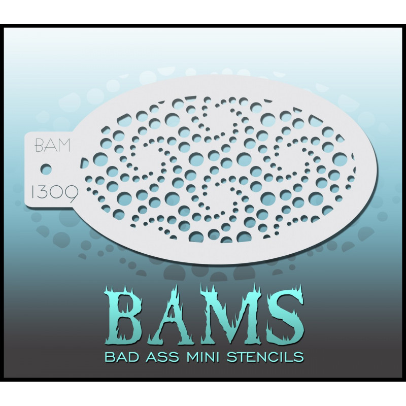 Schmink & Facepaint | Schmink sjabloon | BAM1309 | Stippen swirl