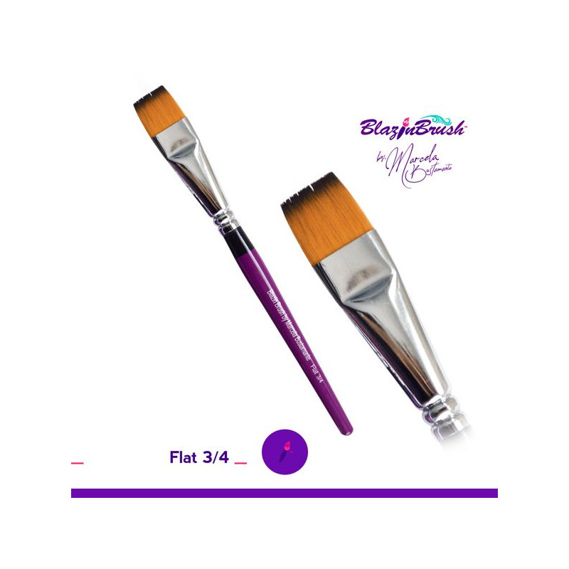 Flat Brush 3/4  - Blazin Brushes