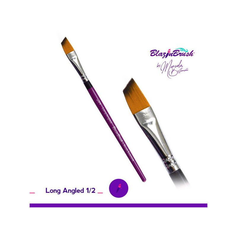Long Angled 1/2 - Blazin Brushes