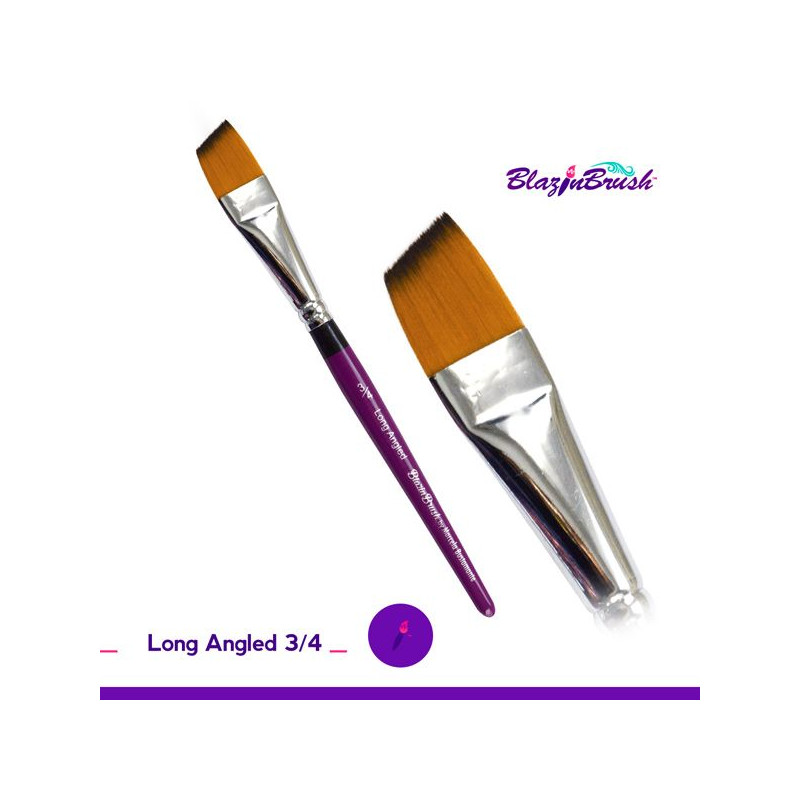 Long Angled 53/4 - Blazin Brushes