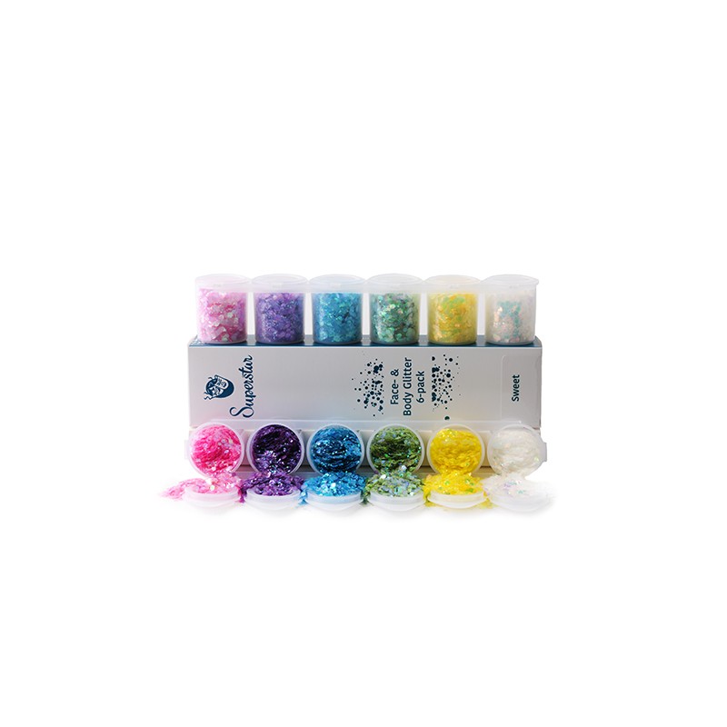 CHUNKY Glitters 6-pack - Sweet