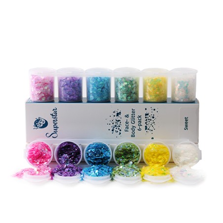 CHUNKY Glitters 6-pack - Sweet