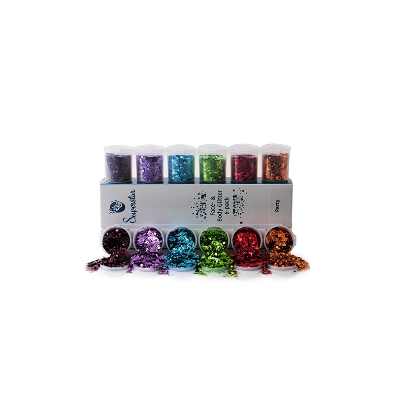 CHUNKY Glitters 6-pack - Party