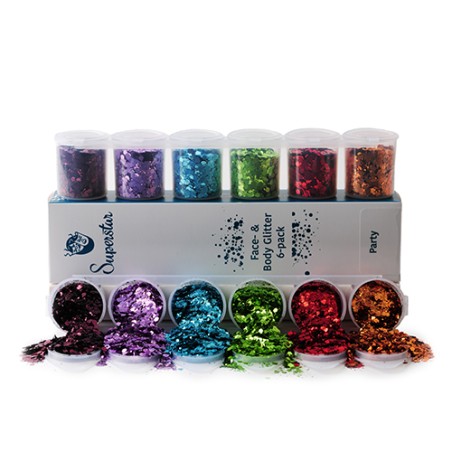 CHUNKY Glitters 6-pack - Party