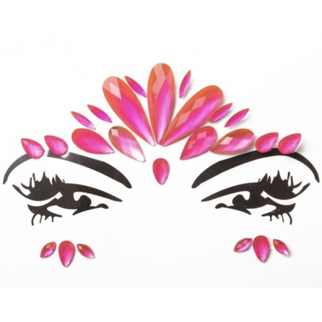 Face Jewels Neon Glow - Pink