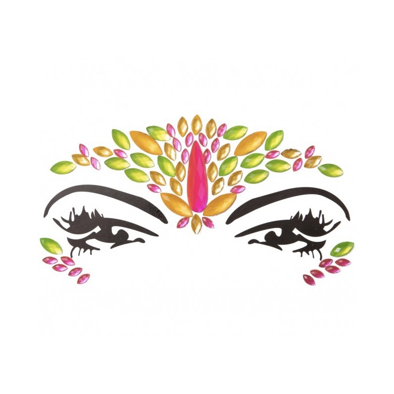 Face Jewels Neon Glow - Multi Color