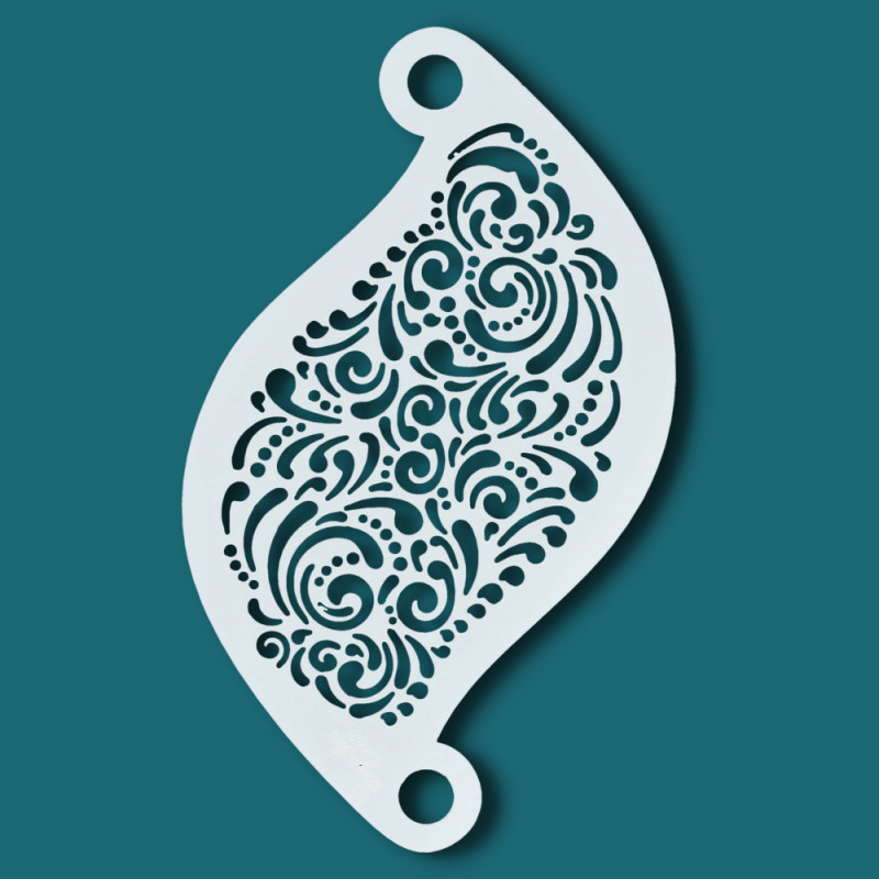 Schminksjabloon voor details | Superstar Schminksjabloon - Curly Wurly