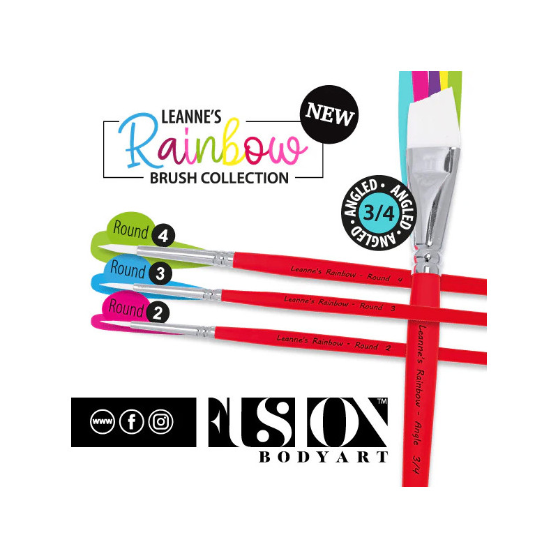 Leannes Collection Brushes – Professionele Penselen voor Facepaint