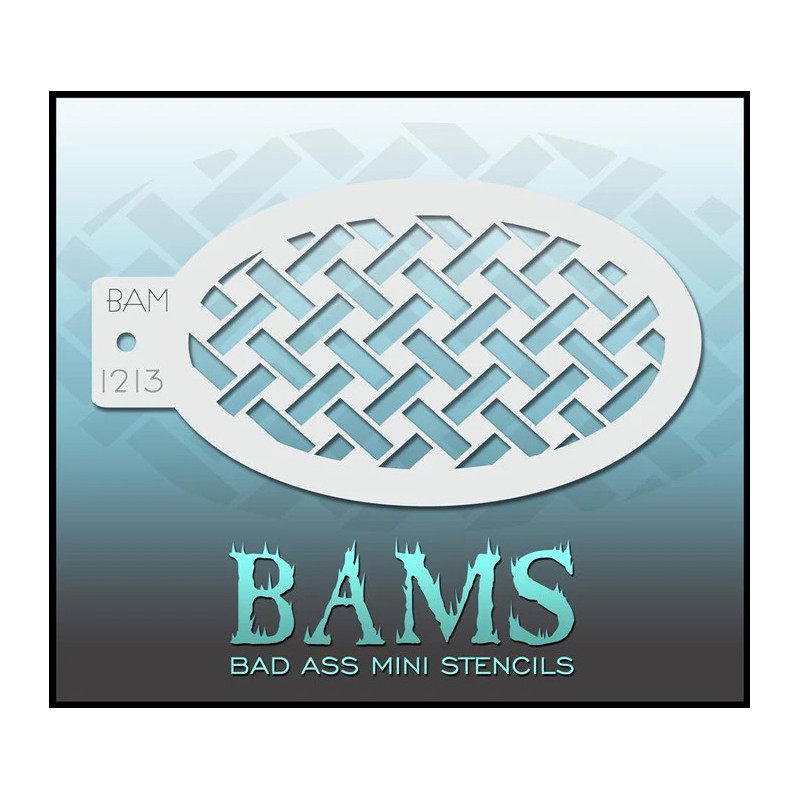 Schmink & Facepaint | Schmink sjabloon | BAM1213 | Gevlochten patroon
