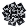 Superstar Glittertattoo Set DINO | 12 leuke sjablonen