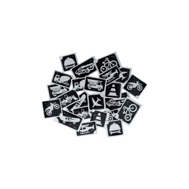 Superstar Glittertattoo Set ON THE ROAD| 24 schattig sjablonen