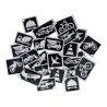 Superstar Glittertattoo Set ON THE ROAD| 24 schattig sjablonen