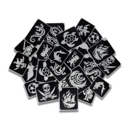 Superstar Glittertattoo Set ADVENTURE| 24 schattig sjablonen
