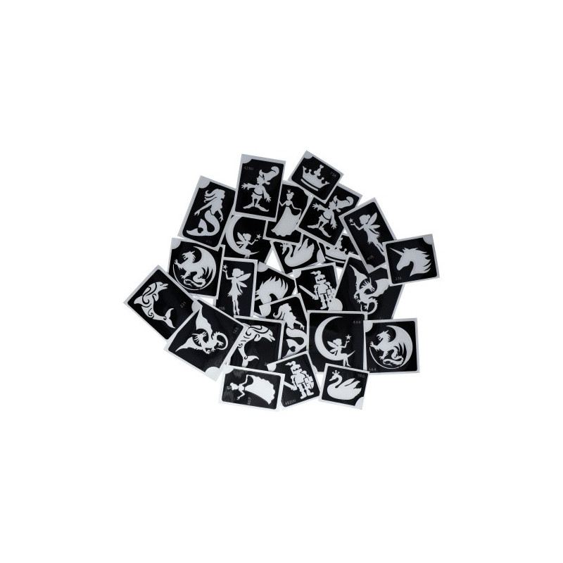Superstar Glittertattoo Set FANTASY FAIRYTALES| 24 schattig sjablonen