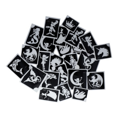 Superstar Glittertattoo Set FANTASY FAIRYTALES| 24 schattig sjablonen