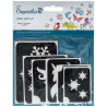 Superstar Glittertattoo Set WINTER | 12 ijsachtige sjablonen
