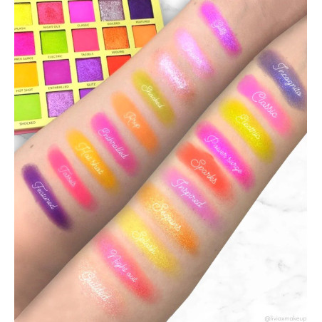 Rude Cosmetics Roaring 20’s Palette – 20 Kleuren Oogschaduw NEON