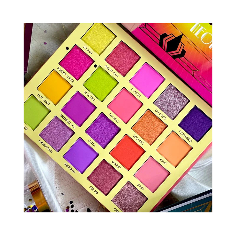 Rude Cosmetics Roaring 20’s Palette – 20 Kleuren Oogschaduw NEON