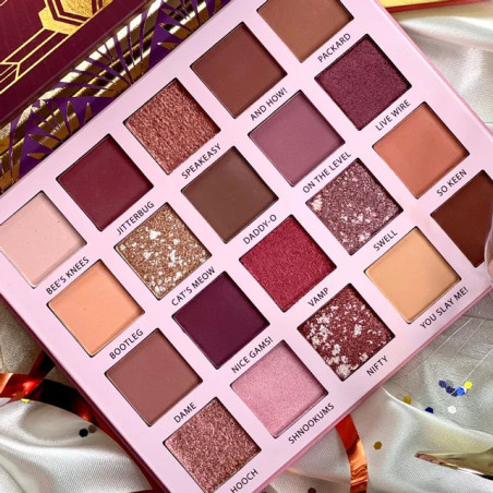 Rude Cosmetics Roaring 20’s Palette – 20 Kleuren Oogschaduw Carefree