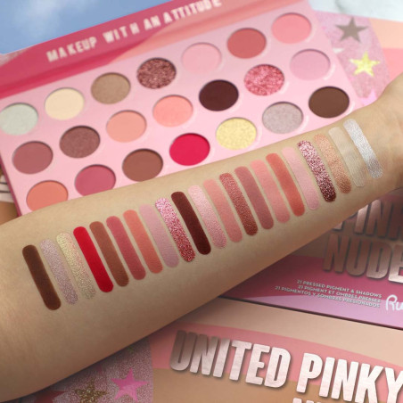 Rude United Pinky Nudes - 21 Pressed Pigment & Shadows