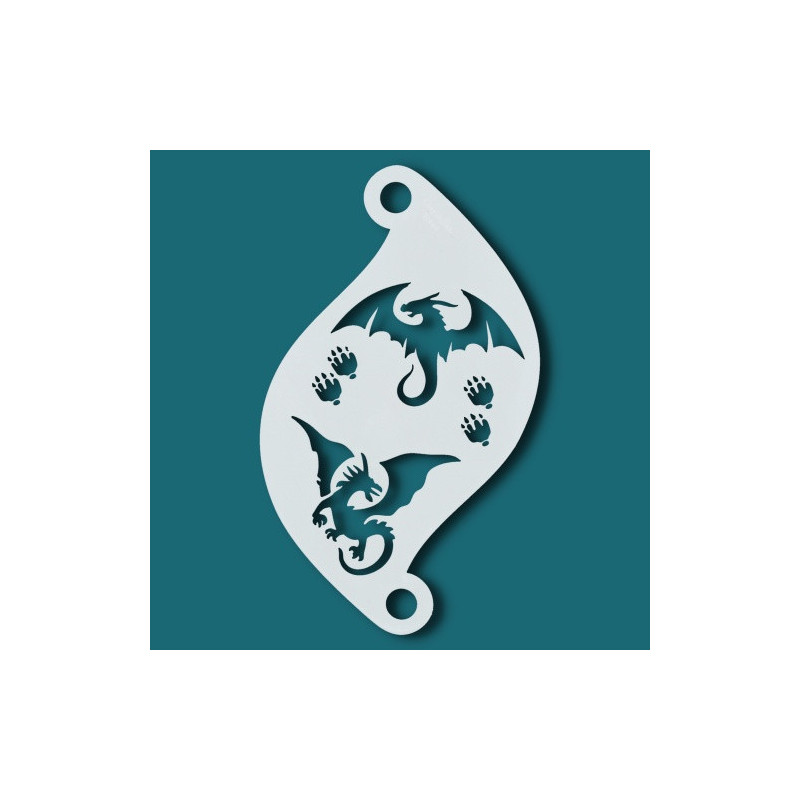 Schminksjabloon voor details | Superstar Schminksjabloon - Dragons