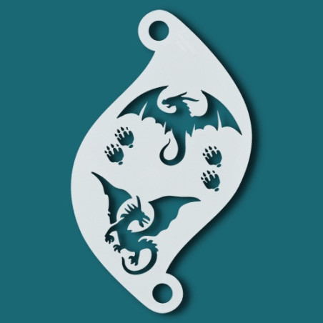 Schminksjabloon voor details | Superstar Schminksjabloon - Dragons