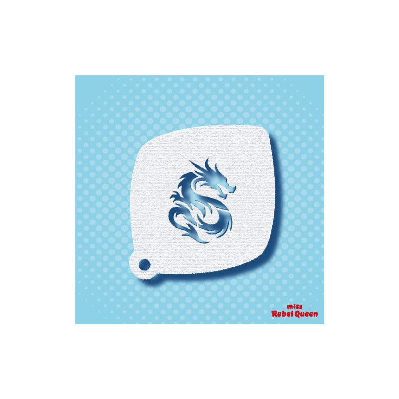 Schmink & Facepaint | MRQ Schminksjabloon | Dragon Small