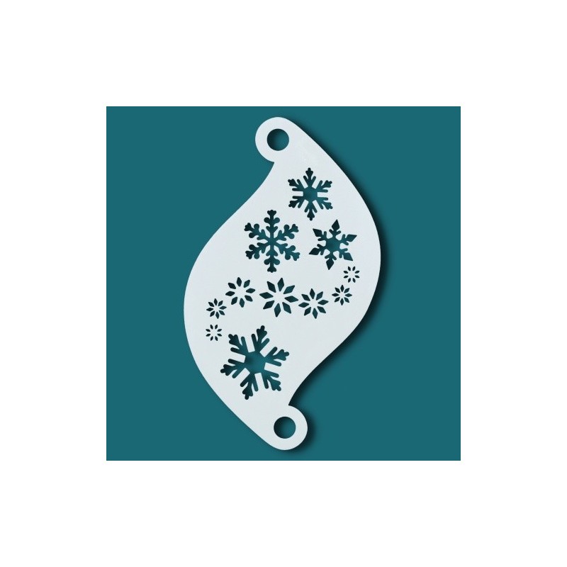 Schminksjabloon voor details | Superstar Facepaint Stencil - Snowflakes SJ-77003