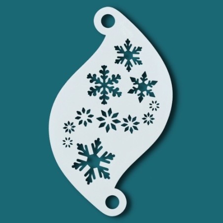 Schminksjabloon voor details | Superstar Facepaint Stencil - Snowflakes SJ-77003