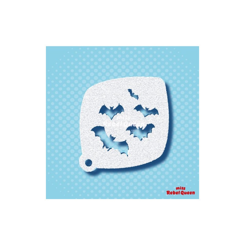 MRQ Schminksjabloon | Facepaint Stencil | Bats Vleermuis