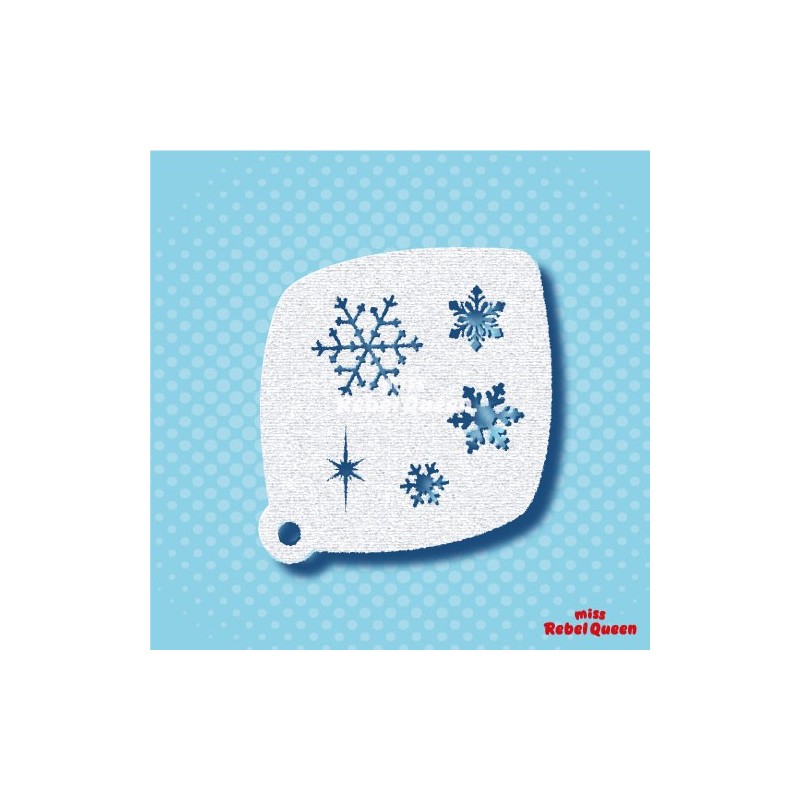 Schmink & Facepaint | MRQ Schminksjabloon | Snowflakes