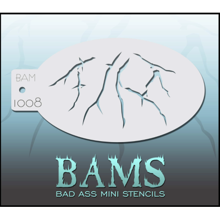 Schmink & Facepaint | Schmink sjabloon | BAM1008 | Barsten