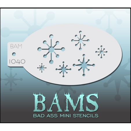Schmink & Facepaint | Schmink sjabloon | BAM1040 | Kleine sneeuwvlokken