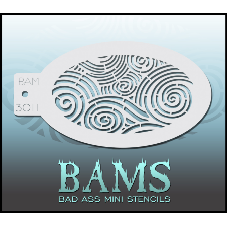 Schmink & Facepaint | Schmink sjabloon | BAM3011 | Spiraal