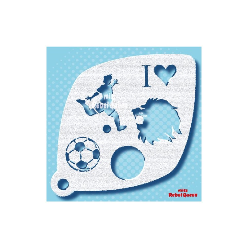 Schminksjabloon - EK Voetbal make-up
