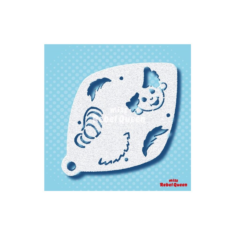 MRQ Stencils |MRQ Stencils |Schminksjabloon Pietje Pet 2 staps