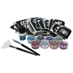 Glittertattoo Set Big Party | Complete glittertattoo set