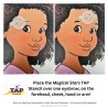 TAP Schmink Stencil | Face Painting & Airbrush Sjabloon | Magical Stars 061