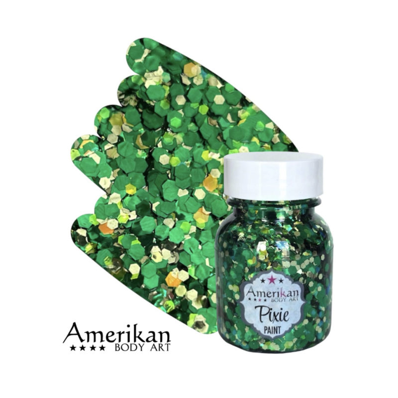 Pixie Paint Glitter | Absinte Green 30 gr | Voor huid & haar | uit voorraad leverbaar