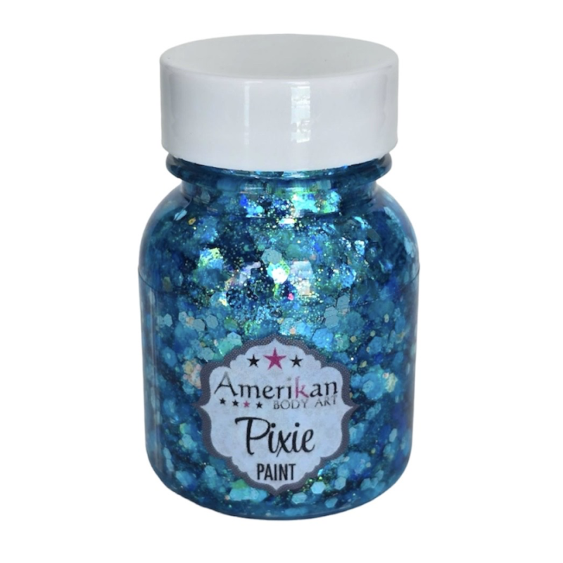 Pixie Paint Glittergel | Blue Monday 30gr. | Voor huid & haar | uit voorraad leverbaar
