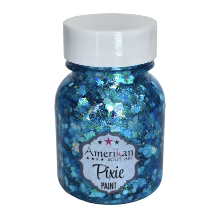 Pixie Paint Glittergel | Blue Monday 30gr. | Voor huid & haar | uit voorraad leverbaar