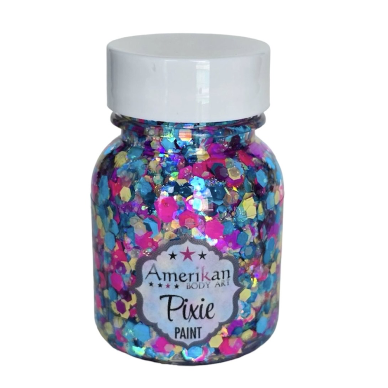 Pixie Paint Glittergel |  Happy 30gr. | Voor huid & haar | uit voorraad leverbaar