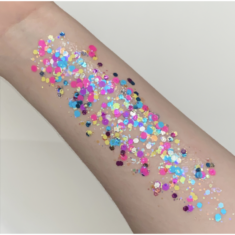 Pixie Paint Glittergel |  Happy 30gr. | Voor huid & haar | uit voorraad leverbaar
