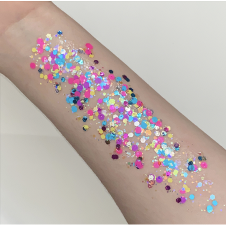 Pixie Paint Glittergel |  Happy 30gr. | Voor huid & haar | uit voorraad leverbaar
