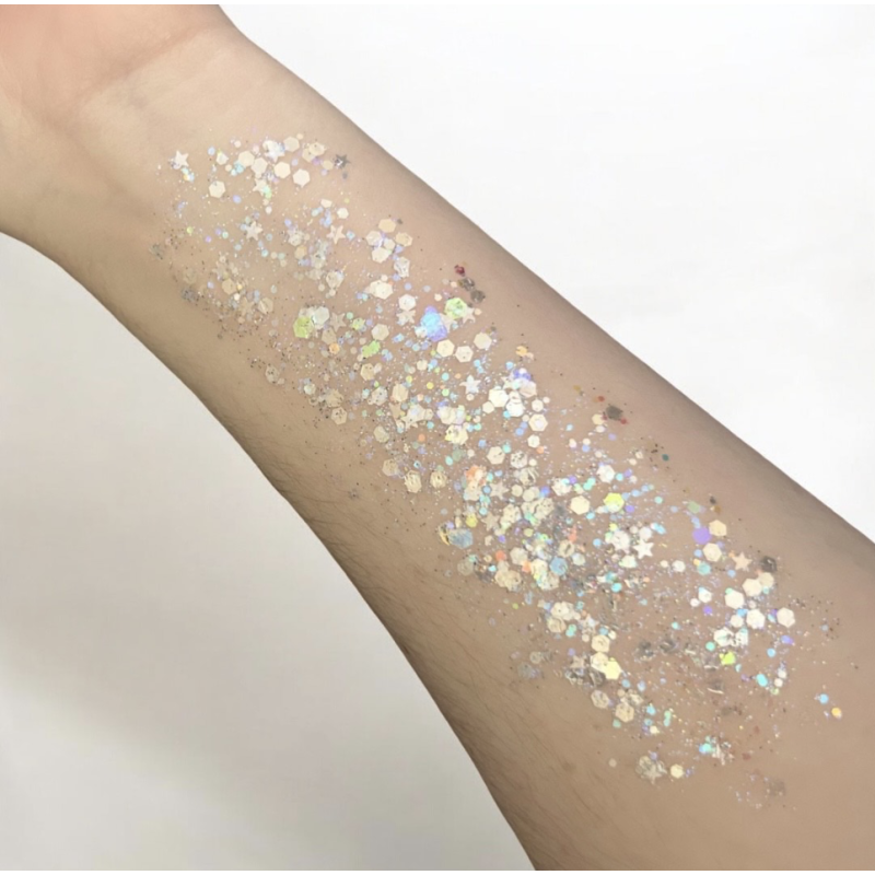 Pixie Paint Glittergel | Moonlight Silver 30 gr | Voor huid & haar | uit voorraad leverbaar